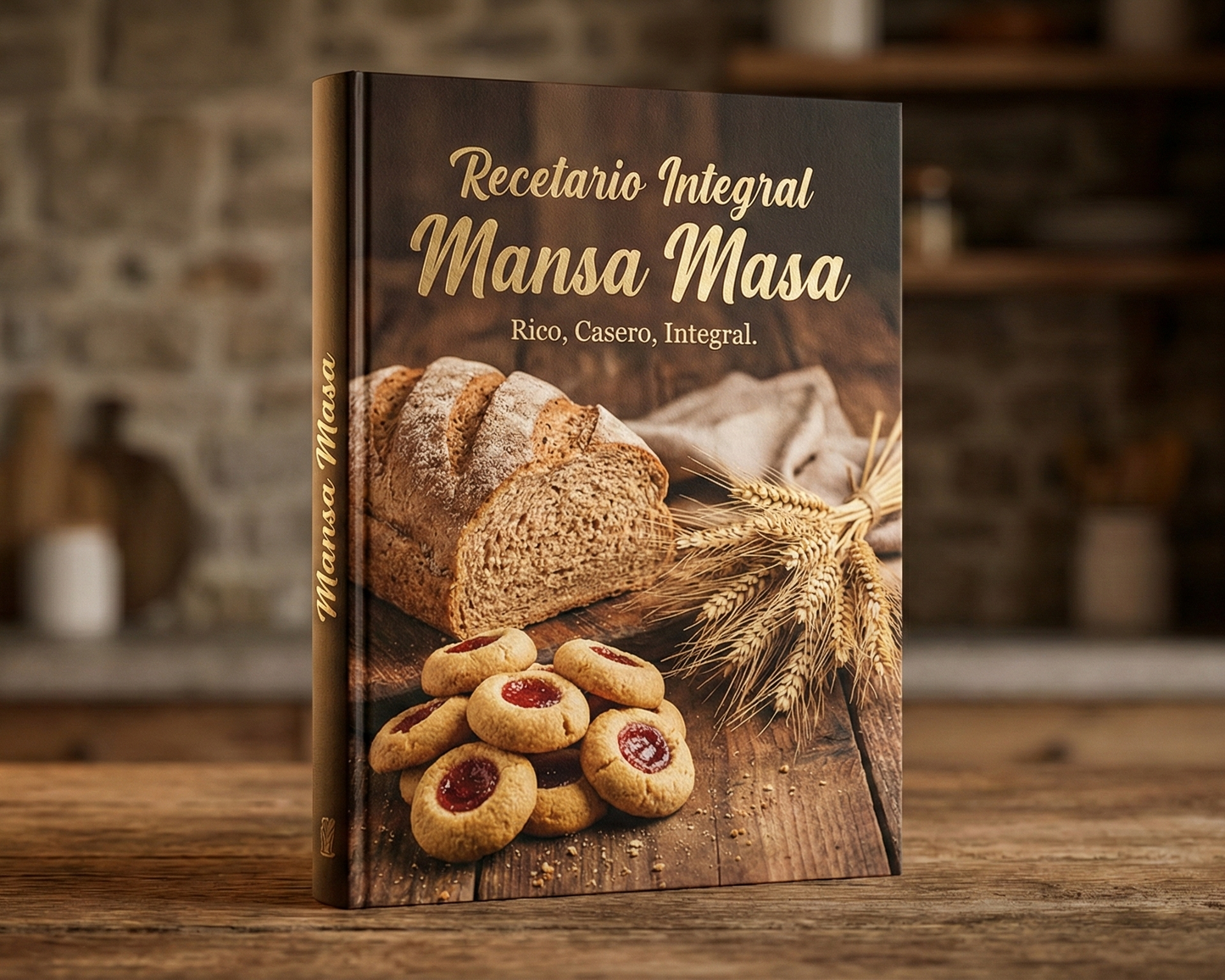 Recetario Mansa Masa: Rico, casero e Integral.